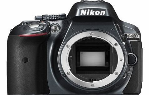 Nikon D5300 Digital SLR Camera Body Only - Grey (24.2 MP) 3.2 inch LCD with Wi-Fi and GPS