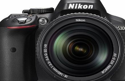 Nikon D5300 Digital SLR Camera with 18-140mm VR Lens - Black 24.2MP 3.2 inch LCD