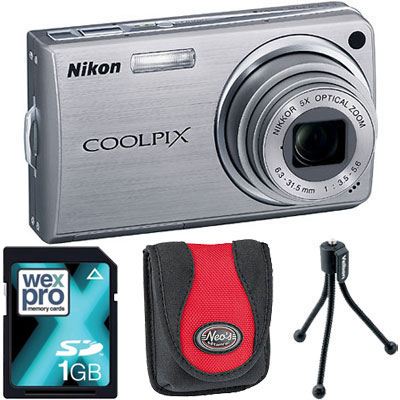 S550 Silver Compact Camera with Bag, 1GB