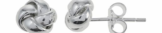Nina B 4 Strand Sterling Silver Knot Ear Studs