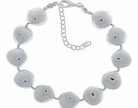 Nina B Sterling Silver Nugget Bracelet