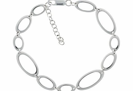 Nina B Sterling Silver Oval Link Bracelet