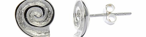 Nina B Sterling Silver Swirl Stud Earrings