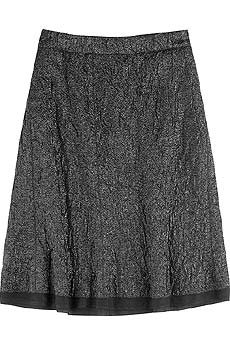Nina Ricci Silk lame skirt