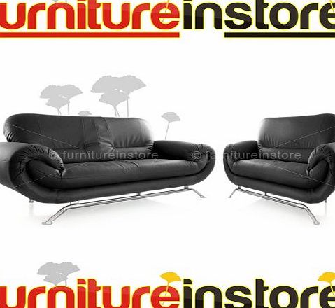 NINA SOFA NINA RED FAUX LEATHER 3   2   1 PIECE SOFA SUITE SEATER