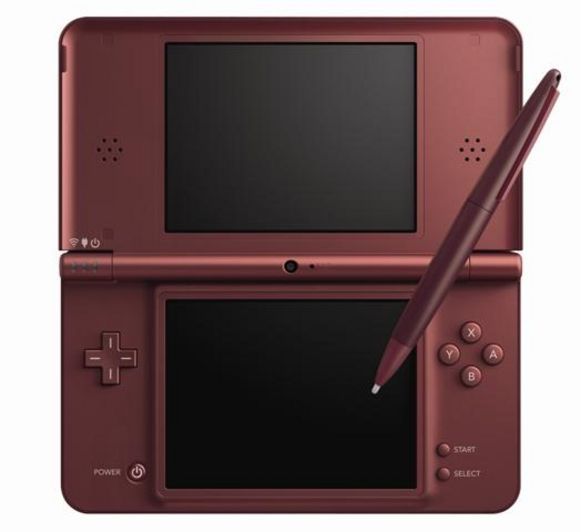 DSi XL Game Console wine red