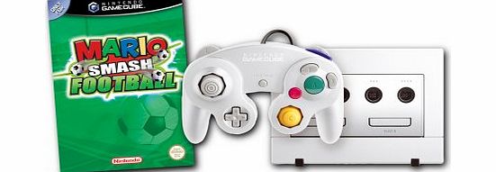 Nintendo GameCube Console Pearl White and Mario Smash Football Bundle (GameCube)