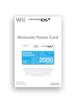 Nintendo Points Card for Wii and DSi - 2000 Points