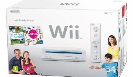 Nintendo Wii Console (White) with Wii Sports and Wii Party