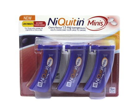 niquitin Minis 1.5mg CHERRY Triple Pack 60