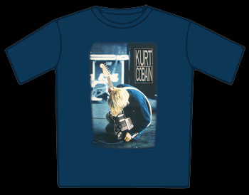 Nirvana Kurt Guitar Baseball T-Shirt