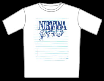Nirvana Sketch Book T-Shirt