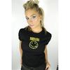 nirvana Skinny T-shirt - Smiley (Black)