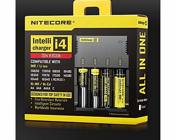 Nitecore 2014 New Version NiteCore i4 Smart 16340 26650 18650 18350 Universal Li-ion Battery Charger