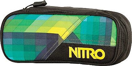 Nitro Snowboards Pencil Case 20 x 8 x 6 cm geo green Size:20 x 8 x 6 cm