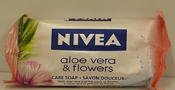 Nivea 12 X BARS OF NIVEA ALOE VERA amp; FLOWERS CARE SOAP 12X90g