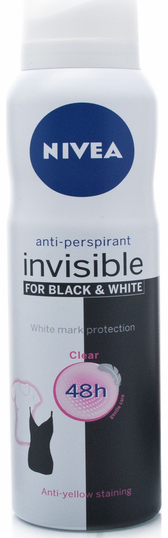 Invisible Black & White Deodorant Spray