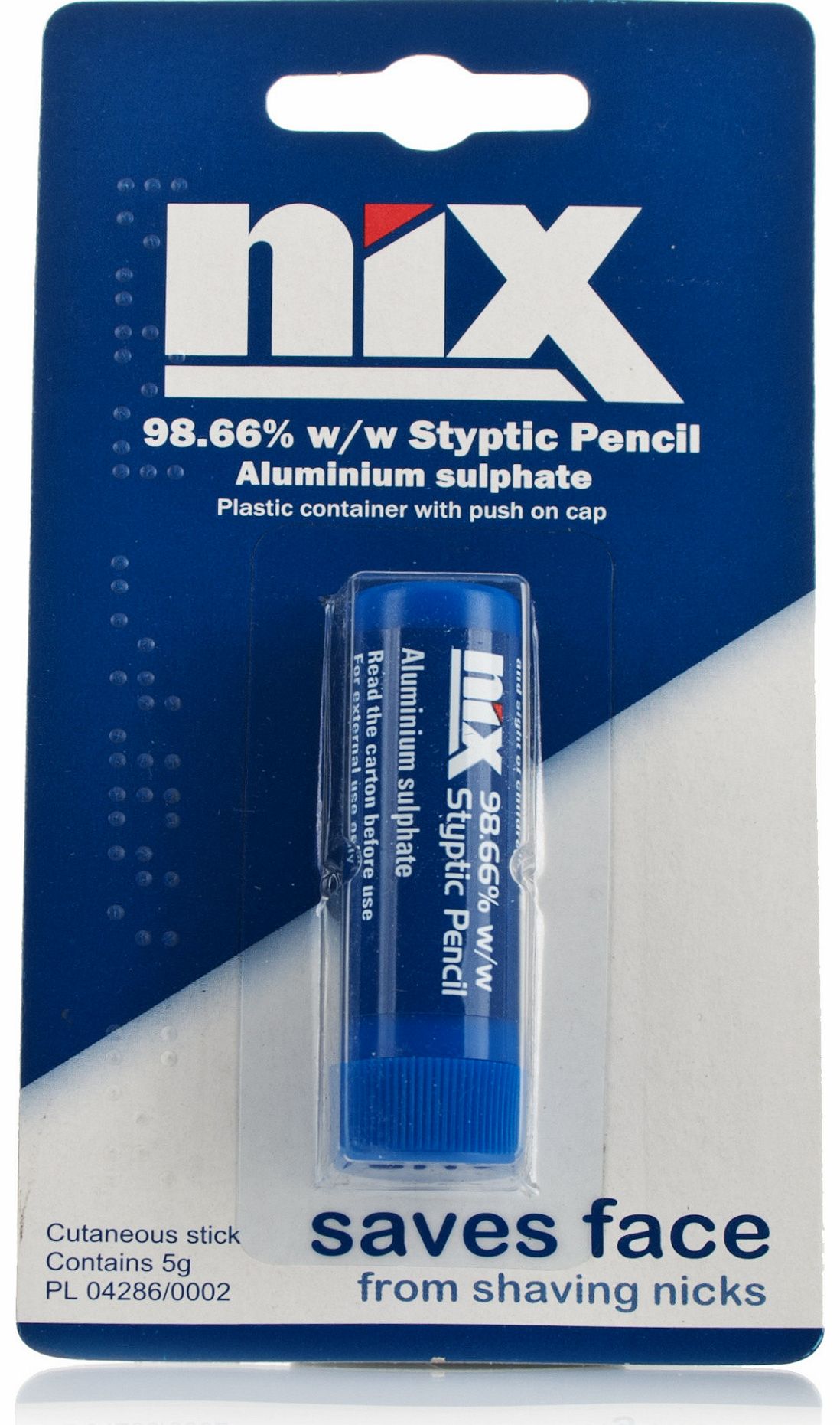 Nix STYPTIC PENCIL Saves Face