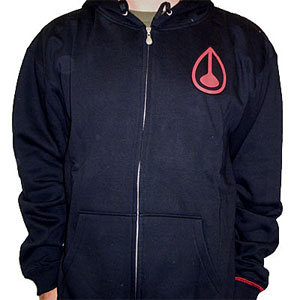 Classic Icon Zip Hood Black