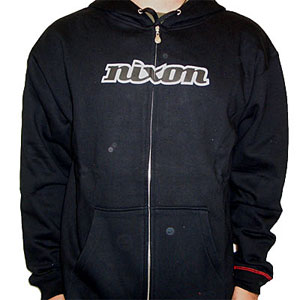 Classic Nixon Zip Hood Black