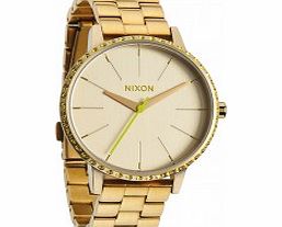 Nixon Ladies Kensington All Gold Neon Yellow Watch
