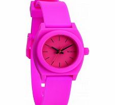 Nixon Ladies Small Time Teller P Hot Pink Watch