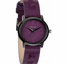 Nixon Ladies The Kenzi Leather Bordeaux Studded