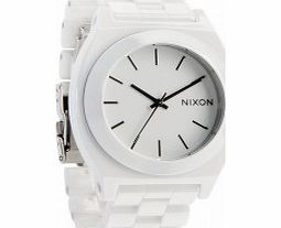 Nixon Ladies White Ceramic Time Teller Watch