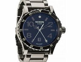 Nixon Mens Diplomat SS Polished Gunmetal Lum Watch
