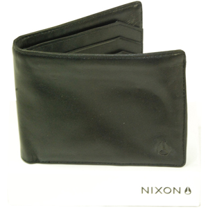 Nixon Mens Mens Nixon Mantle Zip Coin Wallet. Black