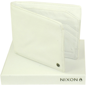 Nixon Mens Mens Nixon Mantle Zip Coin Wallet. White