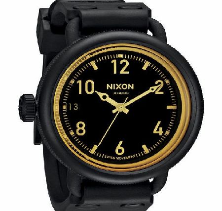 Nixon Mens Nixon October Watch - Matte Black/Orange