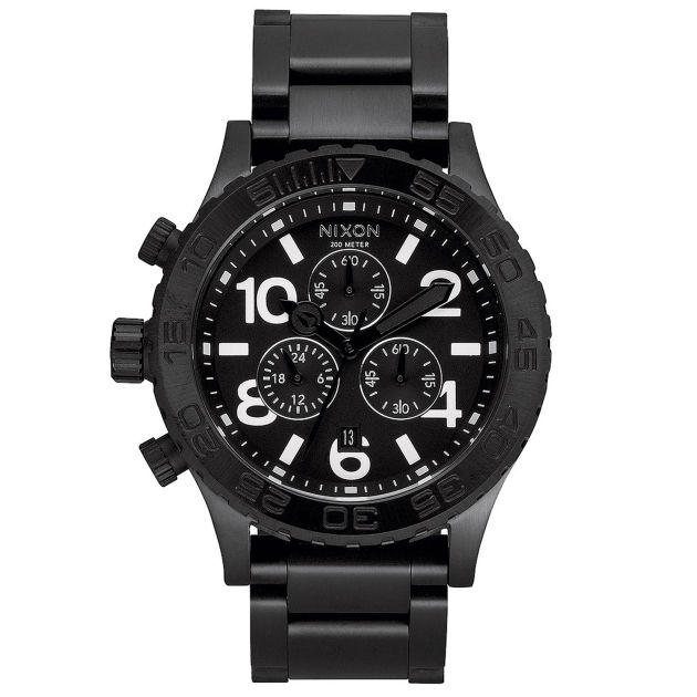 Nixon Mens Nixon The 42-20 Chrono Watch - All Black