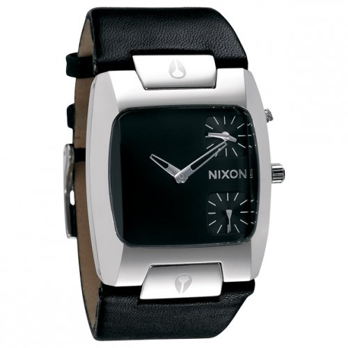 Nixon Mens Nixon The Banks Leather Watch - A057 Black