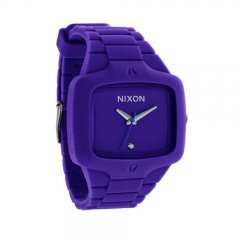 Nixon Mens Nixon The Rubber Player Watch Purple