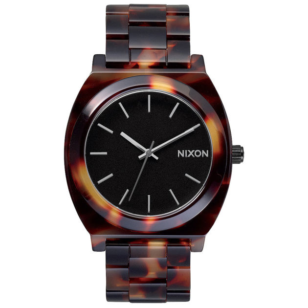 Nixon Mens Nixon The Time Teller Acetate Watch -