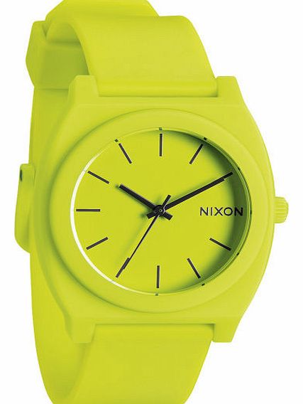 Mens Nixon Time Teller P Watch - Neon Yellow