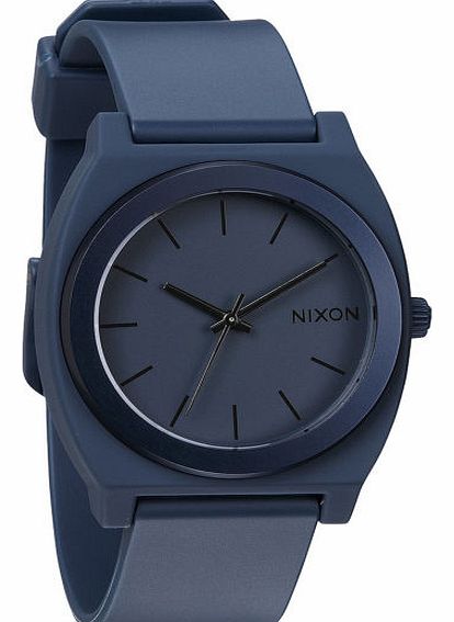 Mens Nixon Time Teller P Watch - Steel Blue Ano