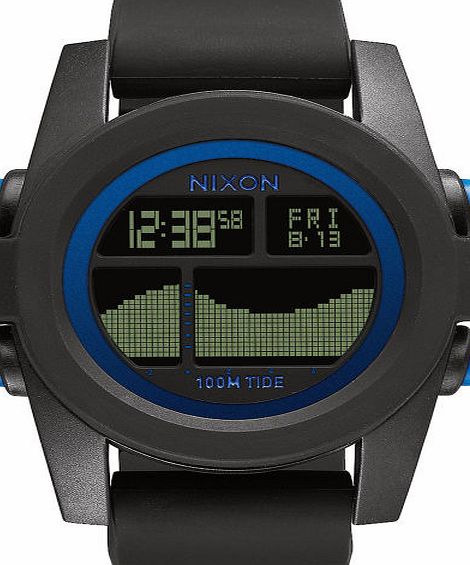 Nixon Mens Nixon Unit Tide Watch - Black / Blue