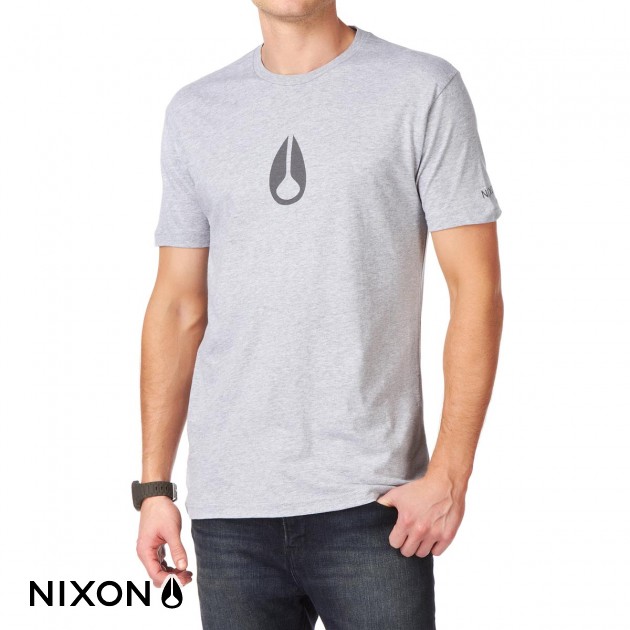 Nixon Mens Nixon Wings T-Shirt - Heather Grey