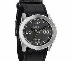 Nixon Mens Private Black Tape Watch