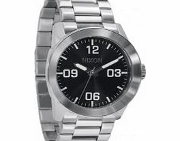 Nixon Mens Private Steel Black Watch