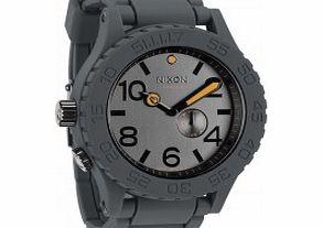 Nixon Mens Rubber 51-30 Steel Gray Watch