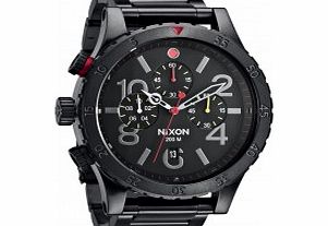 Nixon Mens The 48-20 Chrono All Black Watch