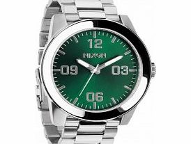 Nixon Mens The Corporal SS Green Sunray Watch