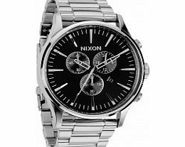 Nixon Mens The Sentry Chrono Black Watch