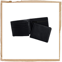Nixon Peak Leather Wallet Black