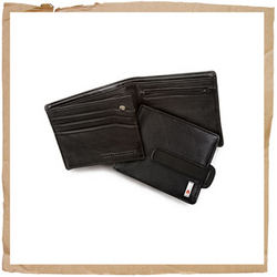Nixon Rift Leather Wallet  Black