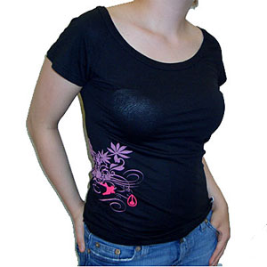 Rosebud S/S Top Black