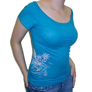 S/S Top Rosebud Teal